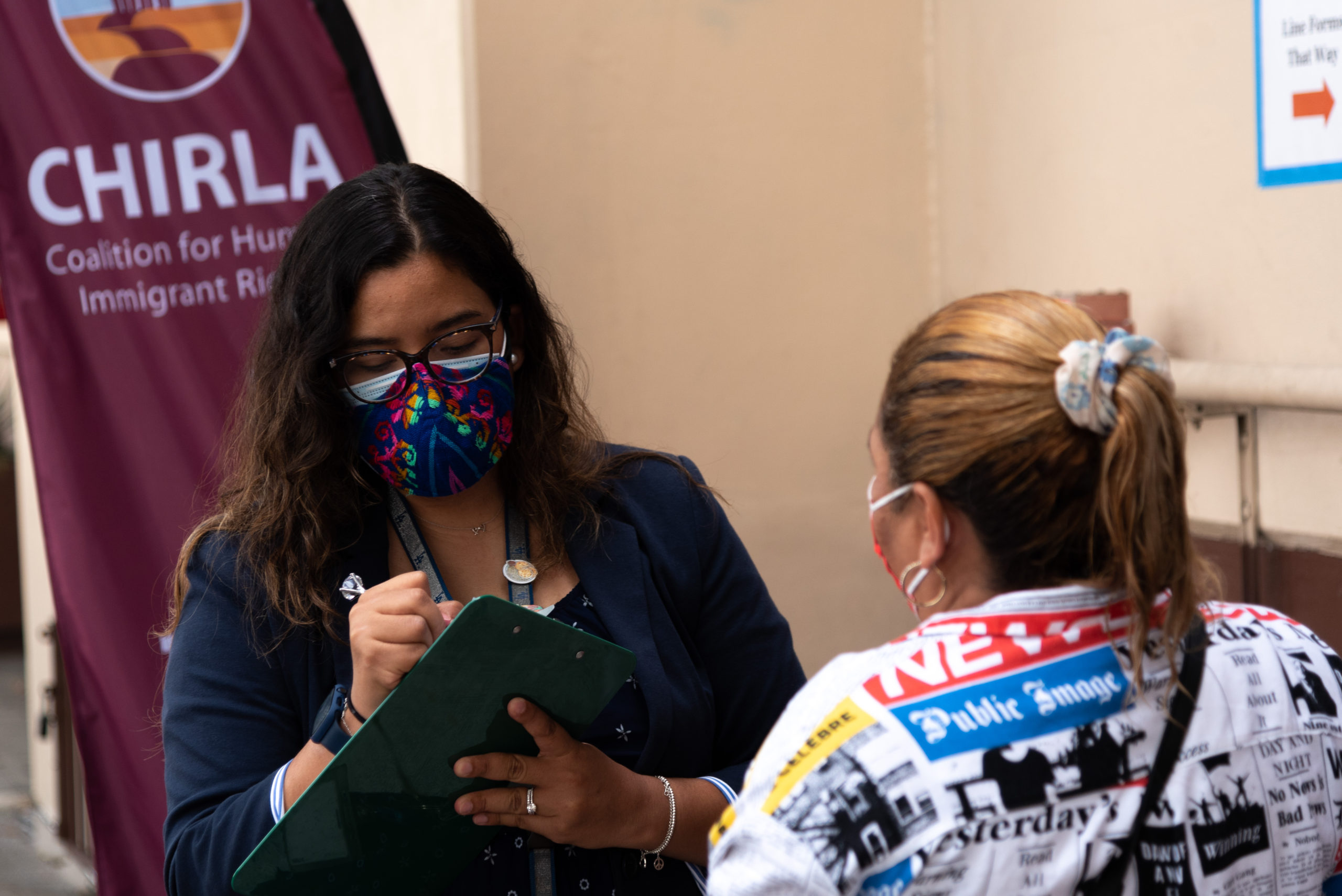 Legal support session for immigrants in Los Angeles